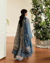 3-PC Unstitched Embroidered Lawn Coco By Zara Shahjahan | FLEURON-D6